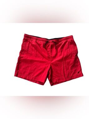 Polo Ralph Lauren Red Swim Trunks Men’s XL Mesh Lined Pony Logo Nylon Shorts